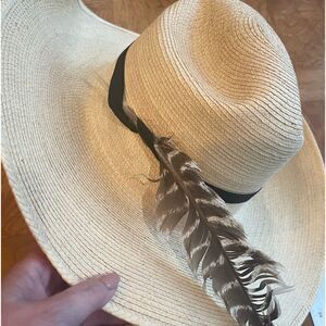 🎃 - MEN’S SUN Hat with Feather!